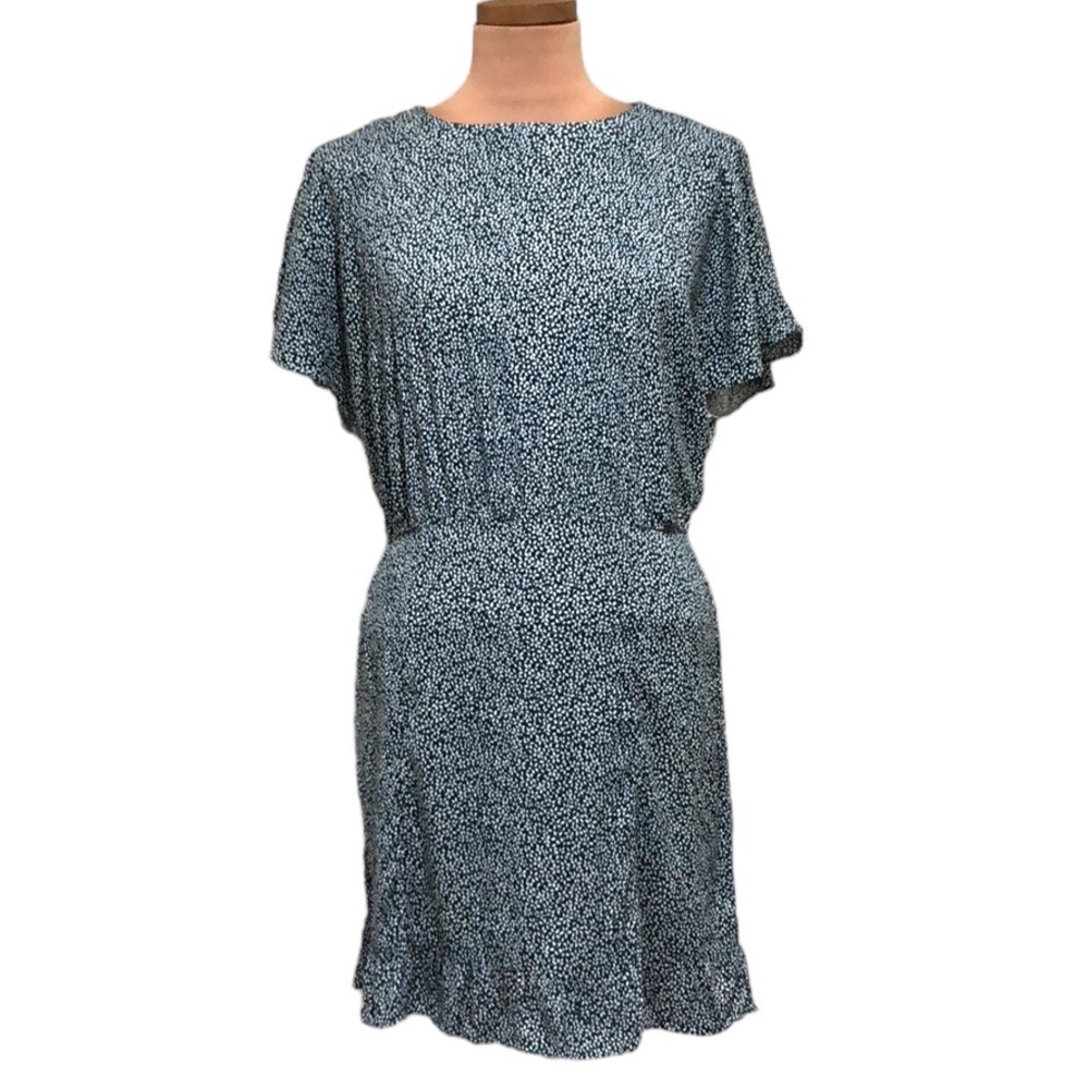 Blue and White Mini Dress